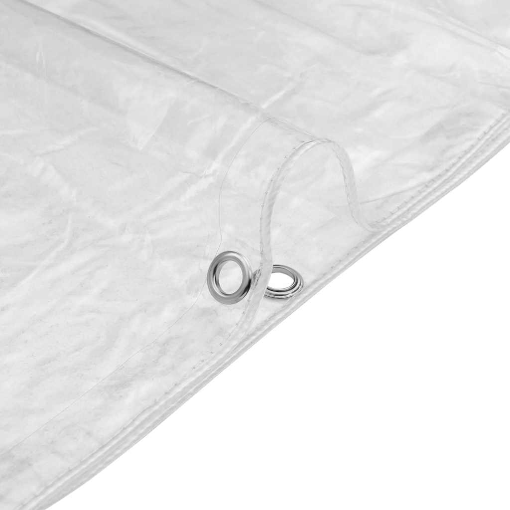 Transparente Plane mit Ösen 3x10 m PVC
