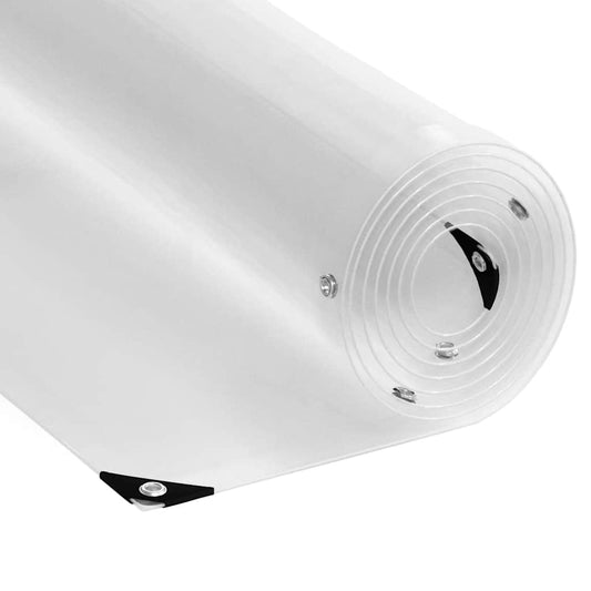 Transparente Plane mit Ösen 5x12 m PVC