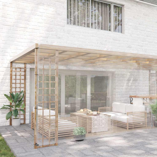 Transparente Plane mit Ösen 6x10 m PVC