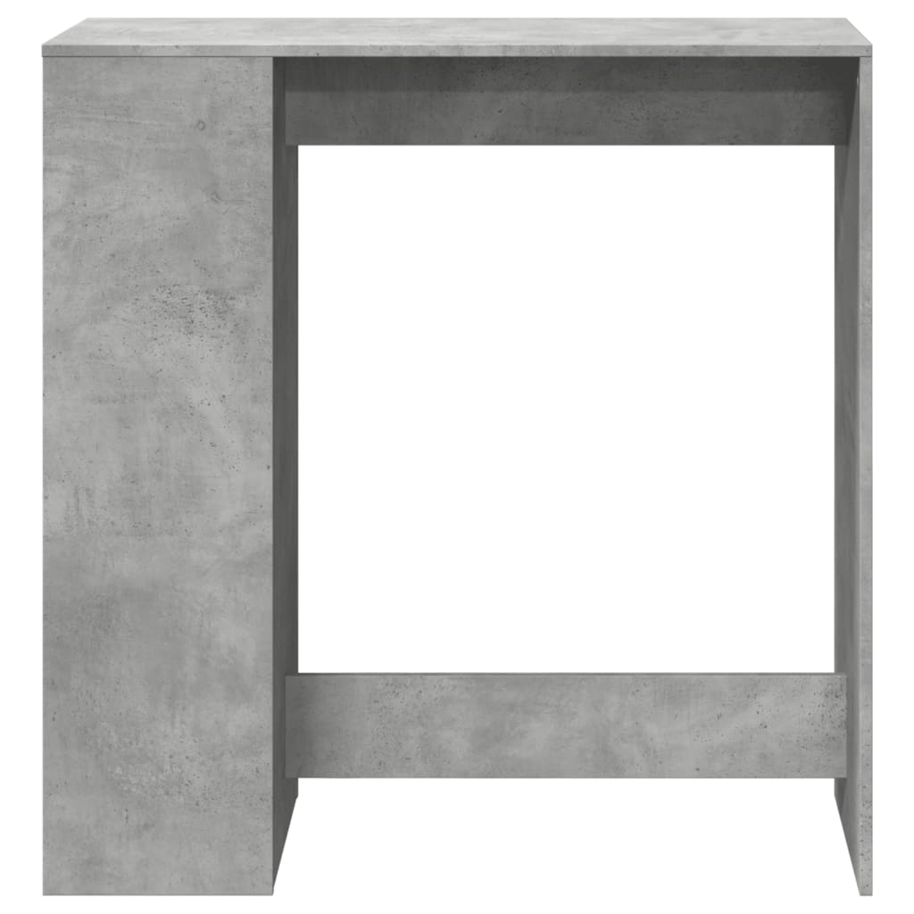 Barbord med hylde betongrå 101x40x103,5 cm træmateriale