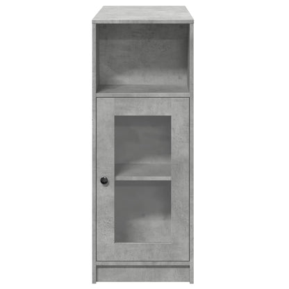 Barbord med hylde betongrå 101x40x103,5 cm træmateriale