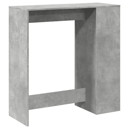 Barbord med hylde betongrå 101x40x103,5 cm træmateriale