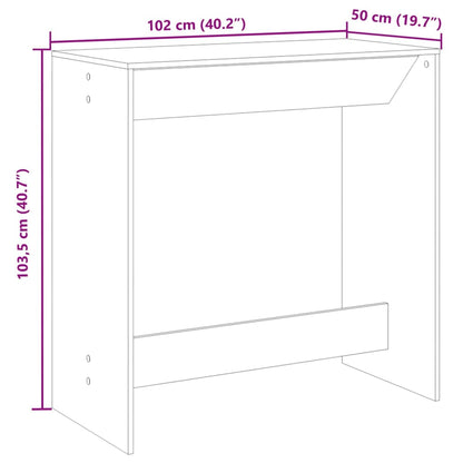 Bartisch Sonoma-Eiche 102x50x103,5 cm Holzwerkstoff