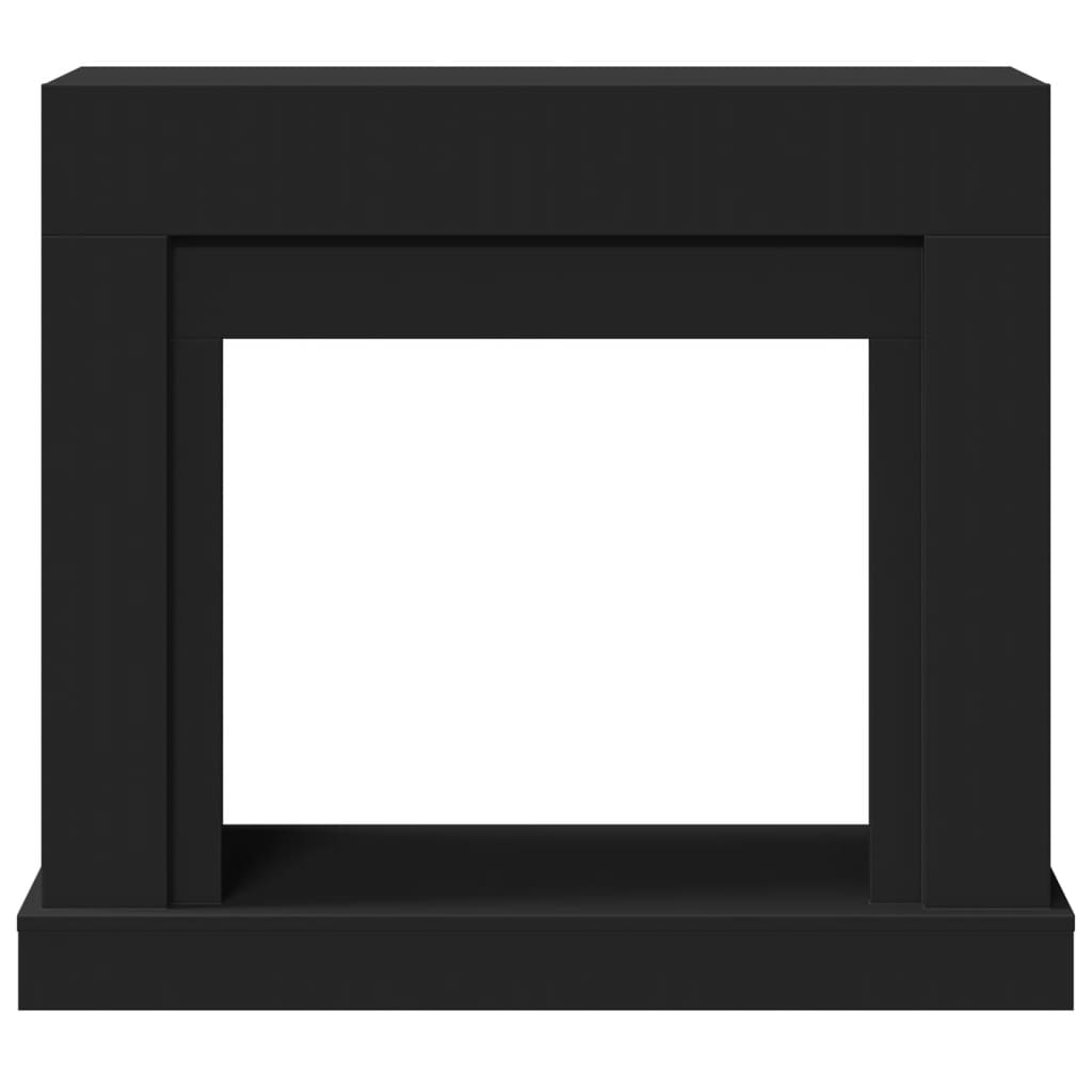 Kaminumrandung Schwarz 100x30x87,5 cm Holzwerkstoff