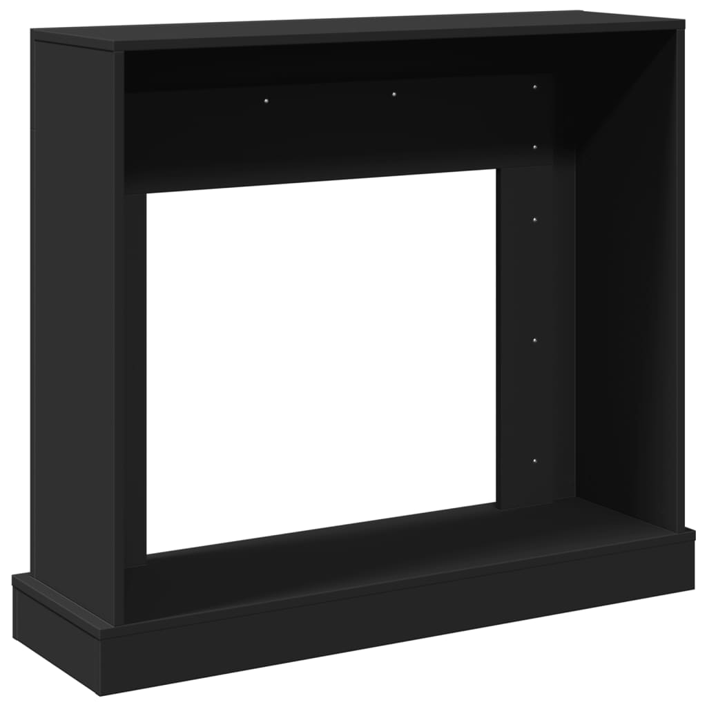 Kaminumrandung Schwarz 100x30x87,5 cm Holzwerkstoff