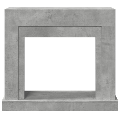 Kaminumrandung Betongrau 100x30x87,5 cm Holzwerkstoff