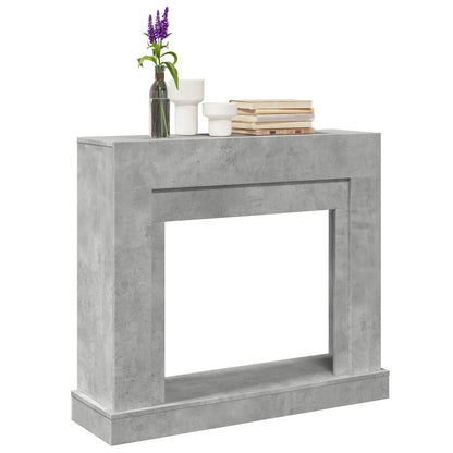 Kaminumrandung Betongrau 100x30x87,5 cm Holzwerkstoff