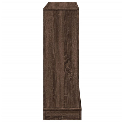 Kaminumrandung Braun Eichen-Optik 100x30x87,5 cm Holzwerkstoff