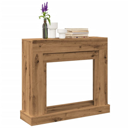 Kaminumrandung Artisan-Eiche 100x30x87,5 cm Holzwerkstoff