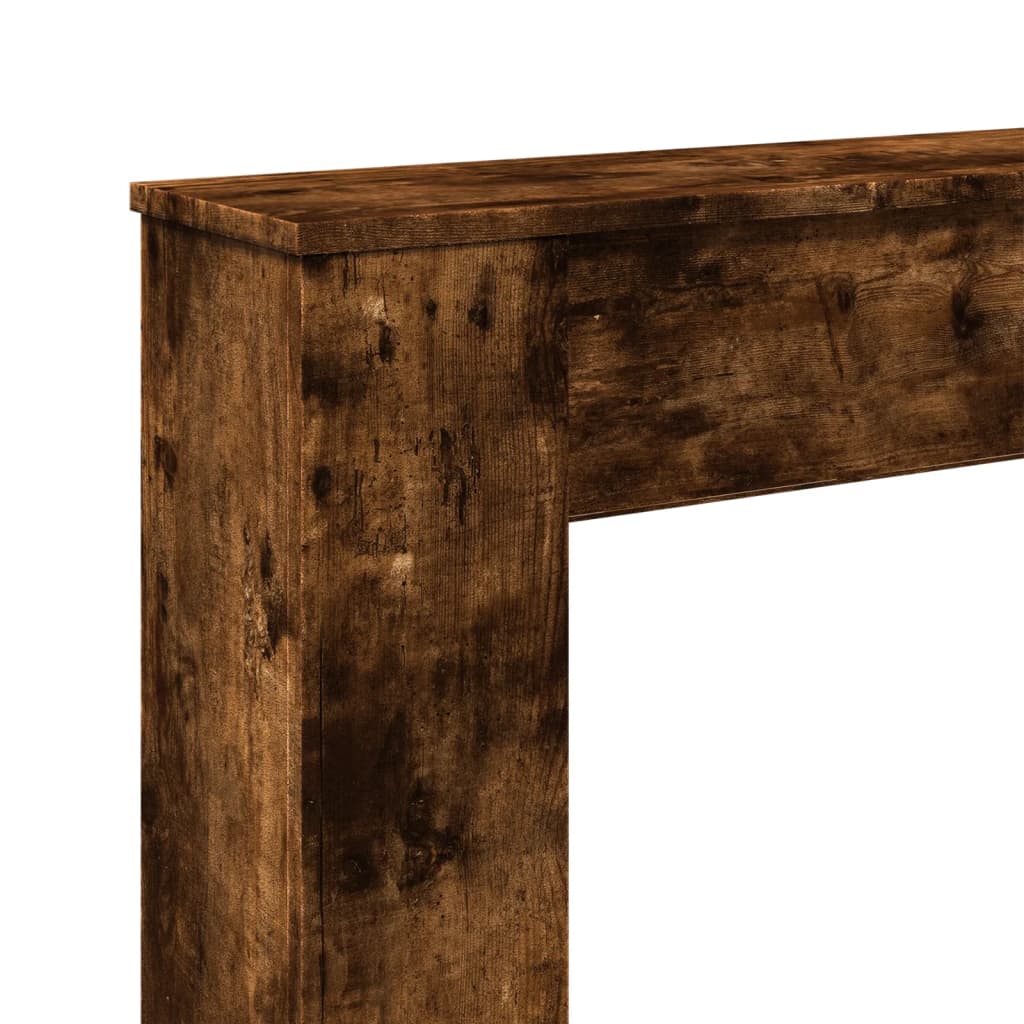 Kaminumrandung Räuchereiche 100x20x100 cm Holzwerkstoff