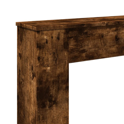 Kaminumrandung Räuchereiche 100x20x100 cm Holzwerkstoff