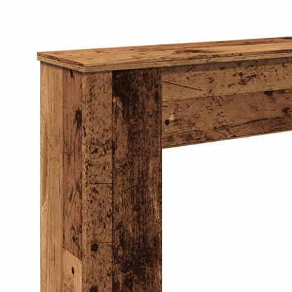 Kaminumrandung Altholz-Optik 100x20x100 cm Holzwerkstoff