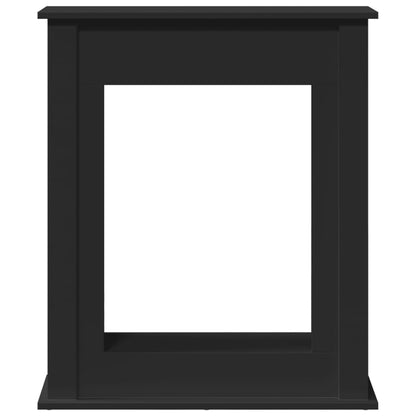 Kaminumrandung Schwarz 75x20x87,5 cm Holzwerkstoff