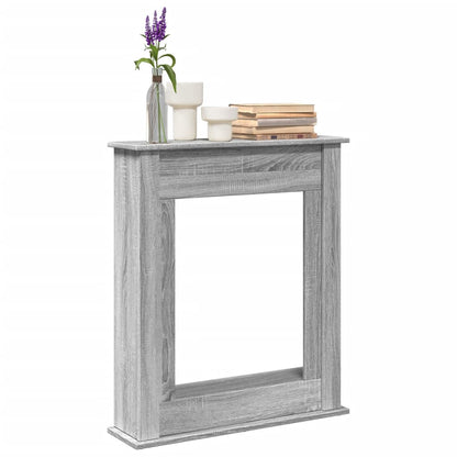 Kaminumrandung Grau Sonoma 75x20x87,5 cm Holzwerkstoff