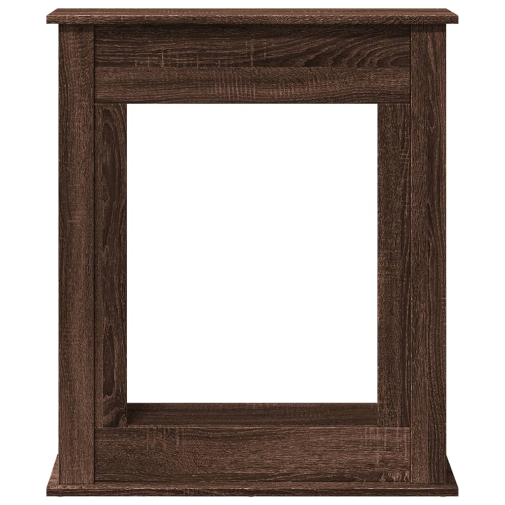 Kaminumrandung Braun Eichen-Optik 75x20x87,5 cm Holzwerkstoff