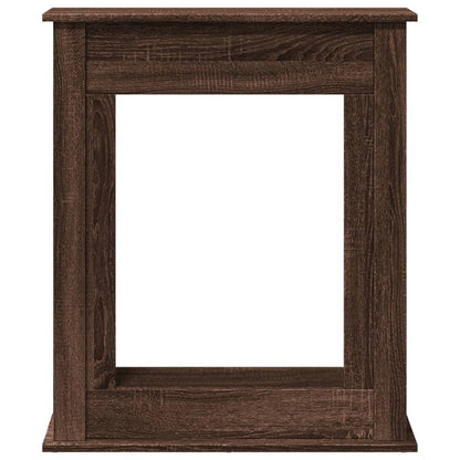 Kaminumrandung Braun Eichen-Optik 75x20x87,5 cm Holzwerkstoff