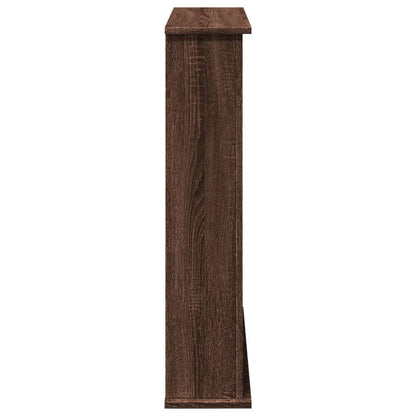 Kaminumrandung Braun Eichen-Optik 75x20x87,5 cm Holzwerkstoff
