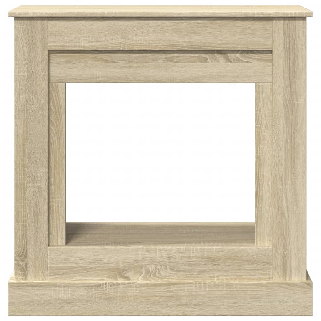Kaminumrandung Sonoma-Eiche 90x30x90 cm Holzwerkstoff