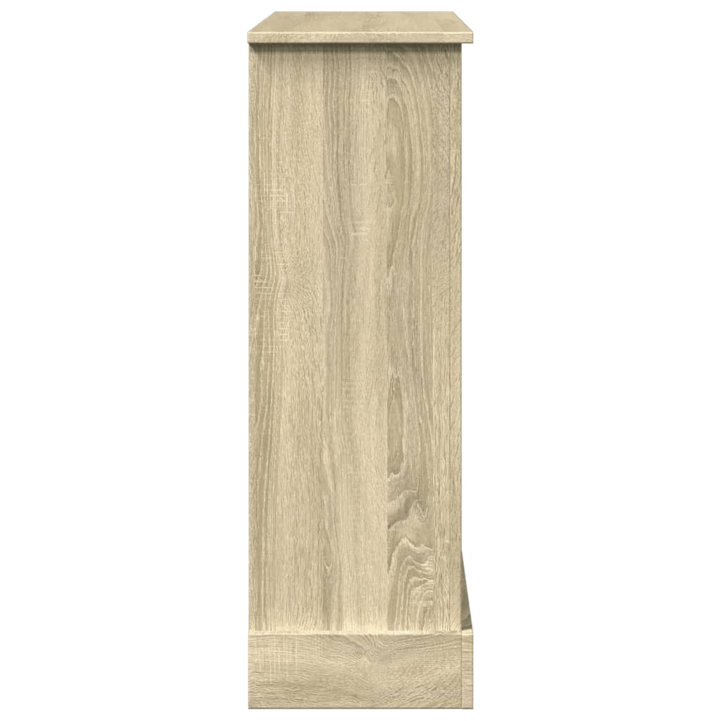Kaminumrandung Sonoma-Eiche 90x30x90 cm Holzwerkstoff