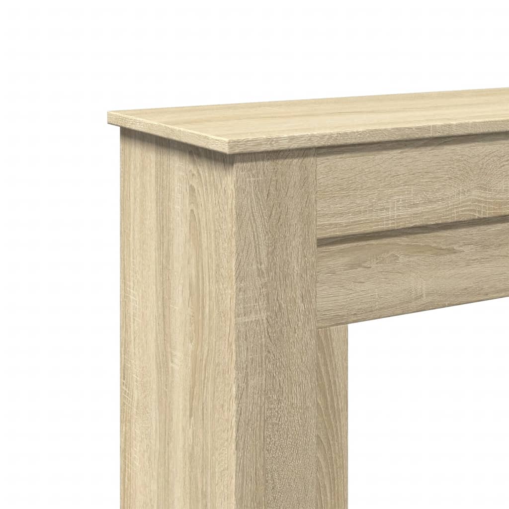 Kaminumrandung Sonoma-Eiche 90x30x90 cm Holzwerkstoff
