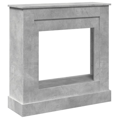 Kaminumrandung Betongrau 90x30x90 cm Holzwerkstoff
