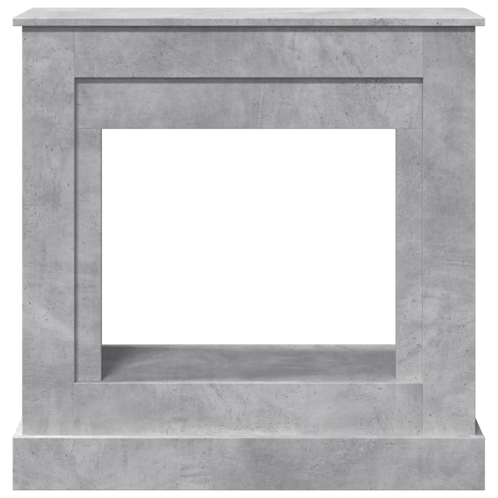 Kaminumrandung Betongrau 90x30x90 cm Holzwerkstoff