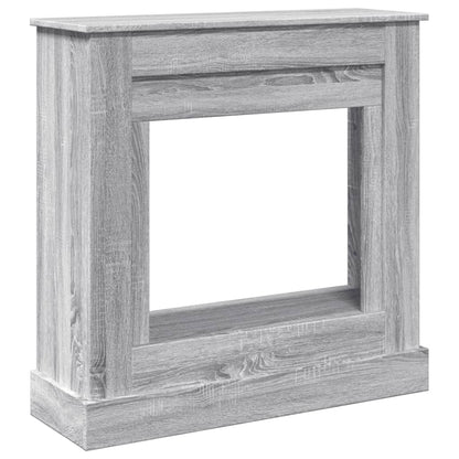 Kaminumrandung Grau Sonoma 90x30x90 cm Holzwerkstoff