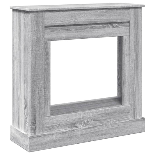 Kaminumrandung Grau Sonoma 90x30x90 cm Holzwerkstoff