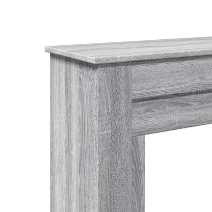 Kaminumrandung Grau Sonoma 90x30x90 cm Holzwerkstoff