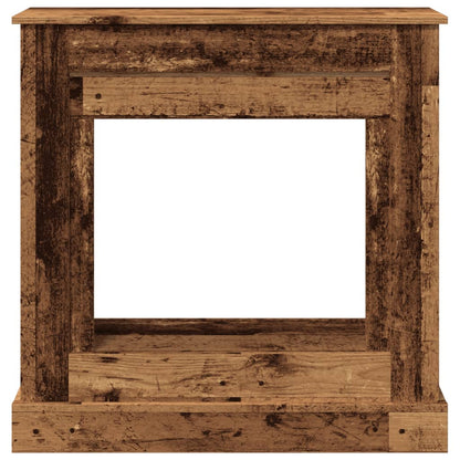 Kaminumrandung Altholz-Optik 90x30x90 cm Holzwerkstoff