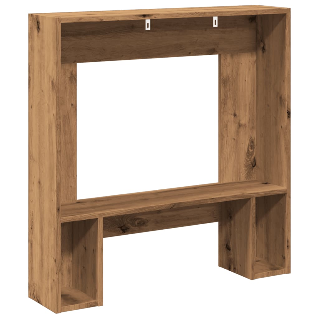 Kaminumrandung Artisan-Eiche 81x18x82 cm Holzwerkstoff