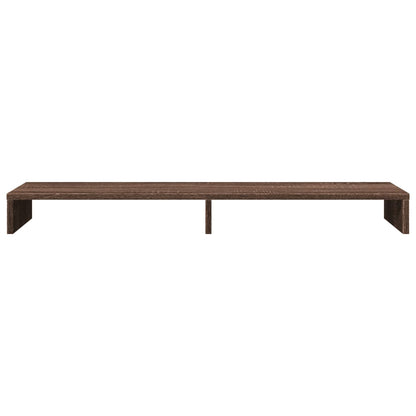 Monitorständer Braun Eichen-Optik 100x27x10 cm Holzwerkstoff