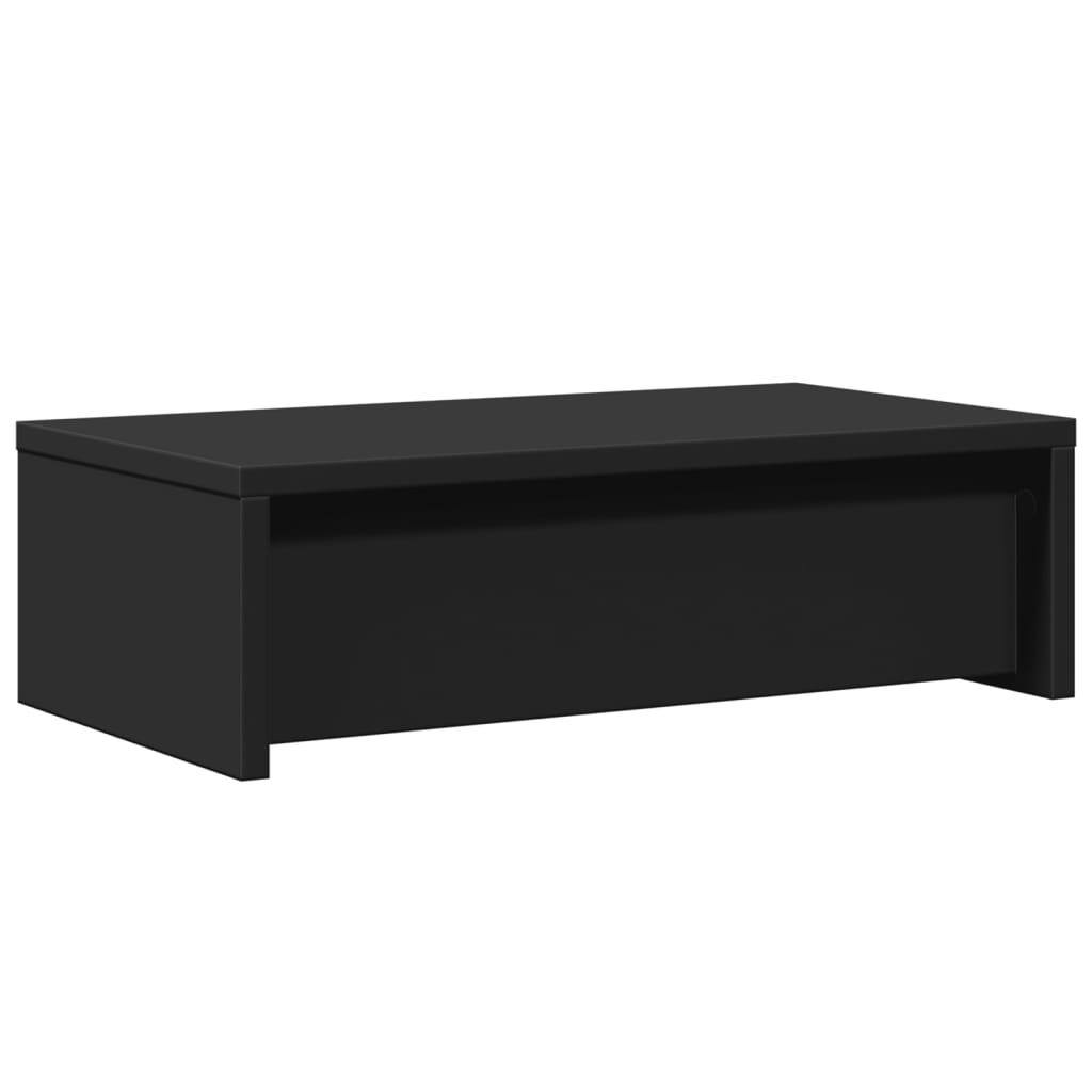 Monitorständer mit Schubladen Schwarz 50x27x15 cm Holzwerkstoff