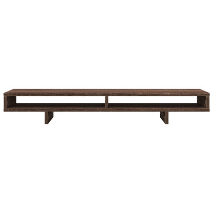 Monitorständer Braun Eichen-Optik 100x27x15 cm Holzwerkstoff
