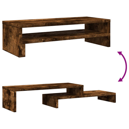 Monitorständer Räuchereiche 54x22x15 cm Holzwerkstoff