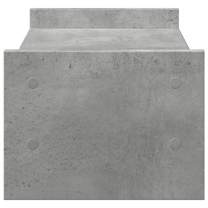 Monitorständer Betongrau 50x27x20 cm Holzwerkstoff