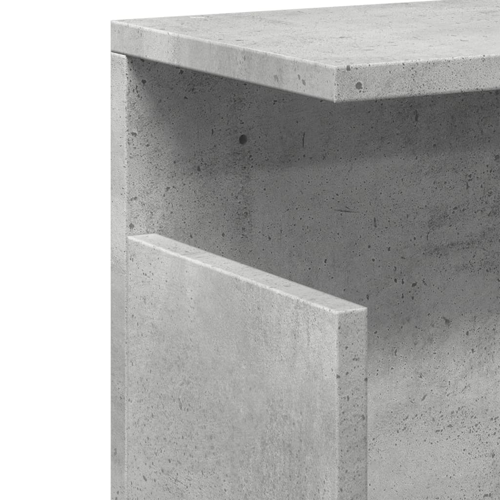 Wandschrank 60x20x30 cm Betongrau Holzwerkstoff