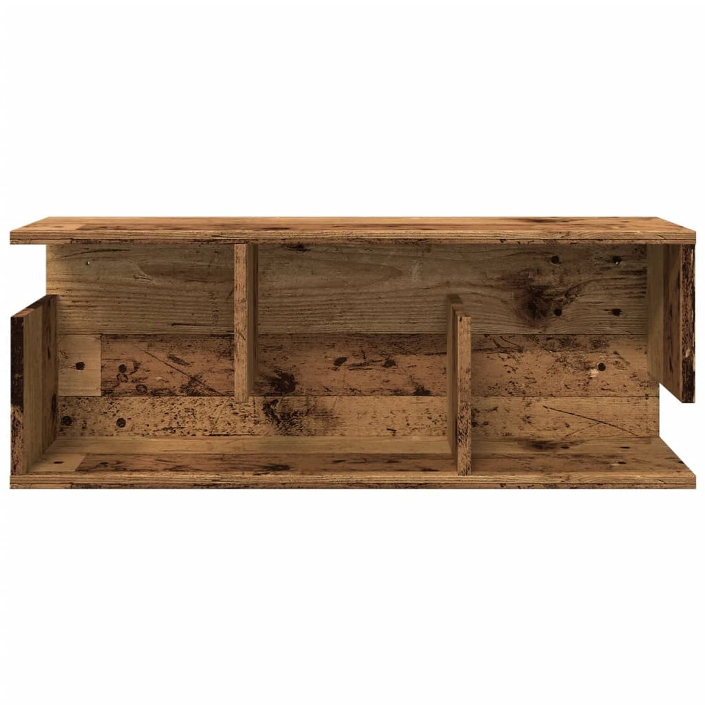 Wandschrank 80x20x30 cm Altholz-Optik Holzwerkstoff