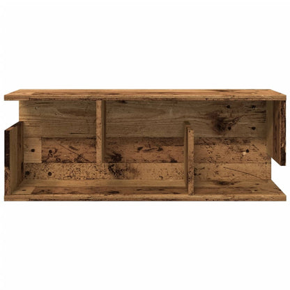 Wandschrank 80x20x30 cm Altholz-Optik Holzwerkstoff