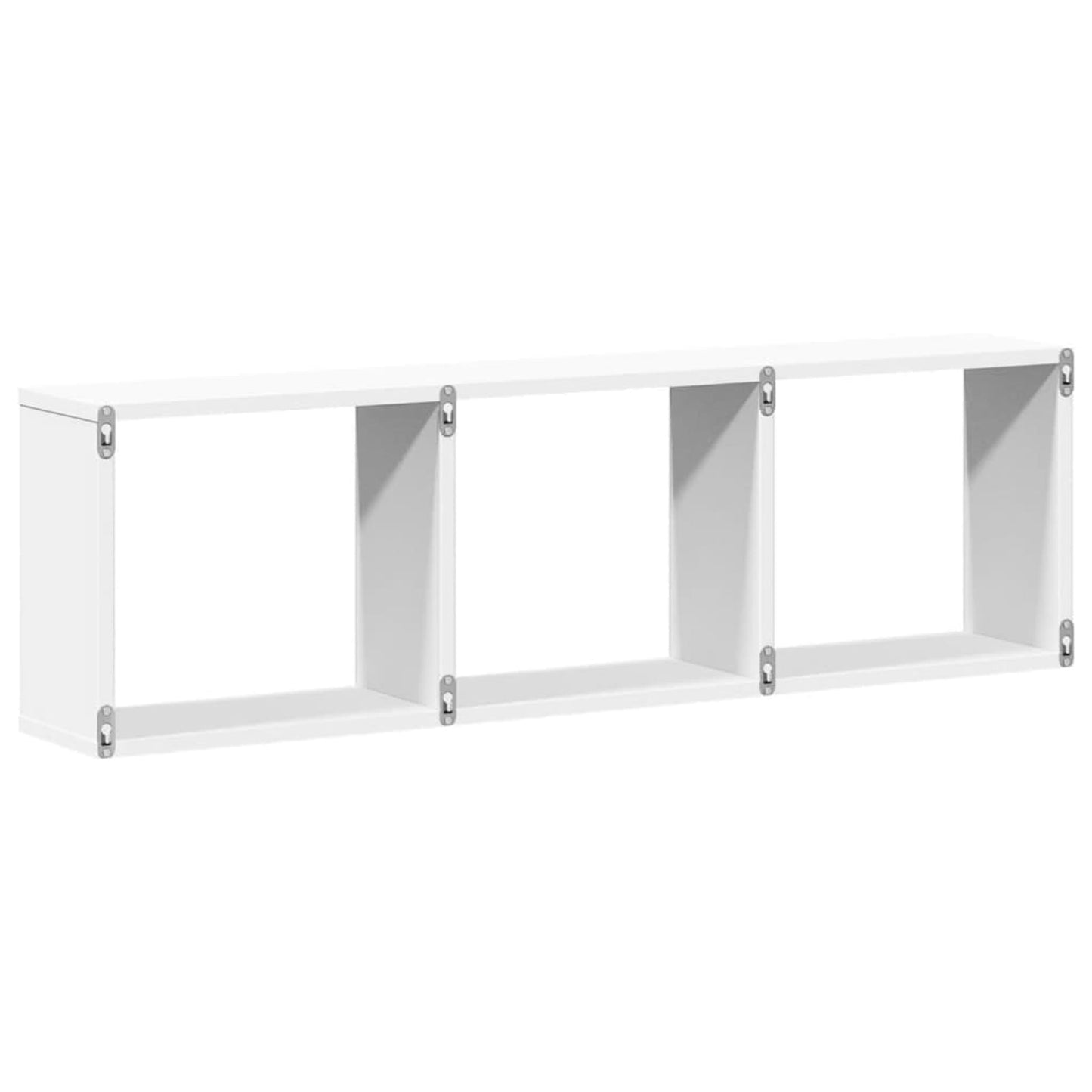 Wandschrank 100x16x30 cm Weiß Holzwerkstoff