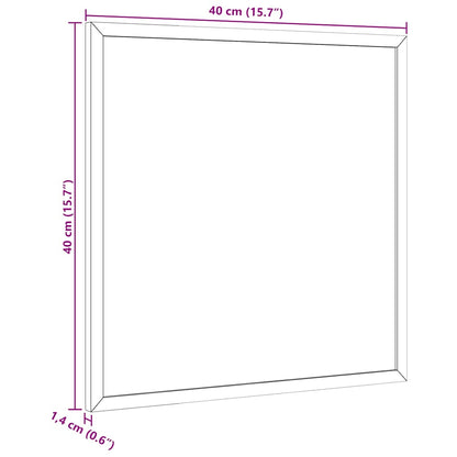 Magnetisches Whiteboard mit massivem Kiefernholzrahmen 40x40 cm