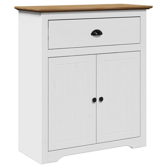 Flurschrank BODO Weiß und Braun 80x35x90 cm