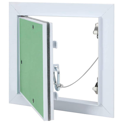 Revisionsklappe Weiß 20 x 20 cm Aluminium und Gipskarton