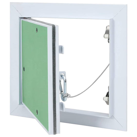 Revisionsklappe Weiß 20 x 20 cm Aluminium und Gipskarton