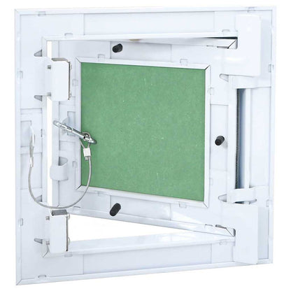 Revisionsklappe Weiß 20 x 20 cm Aluminium und Gipskarton