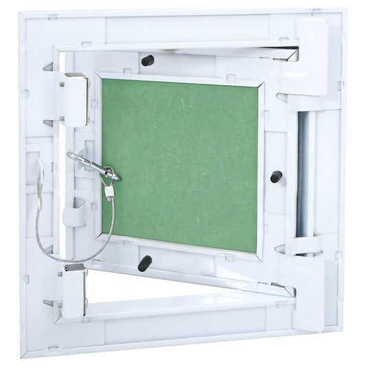 Revisionsklappe Weiß 20 x 20 cm Aluminium und Gipskarton