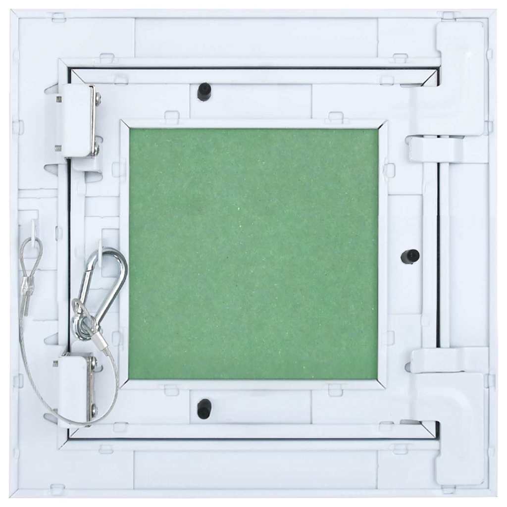 Revisionsklappe Weiß 20 x 20 cm Aluminium und Gipskarton