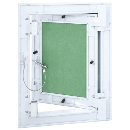 Revisionsklappe Weiß 20 x 25 cm Aluminium und Gipskarton