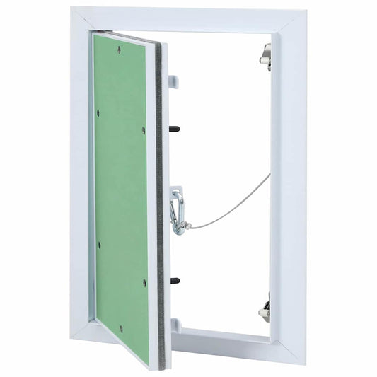 Revisionsklappe Weiß 25 x 35 cm Aluminium und Gipskarton