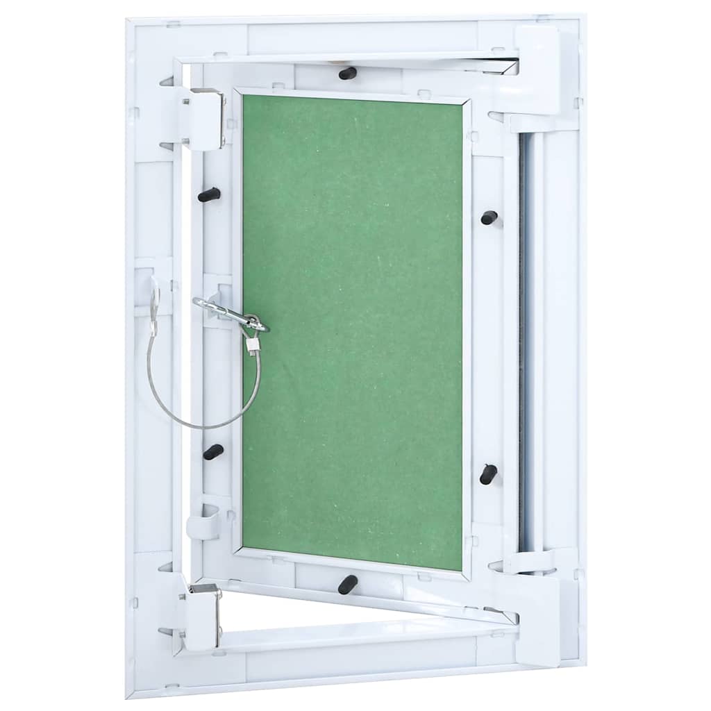 Revisionsklappe Weiß 25 x 35 cm Aluminium und Gipskarton
